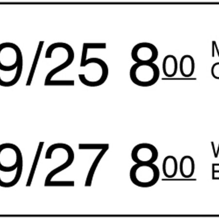 Stickerrol 2-lijnspistool permanent 750/rol