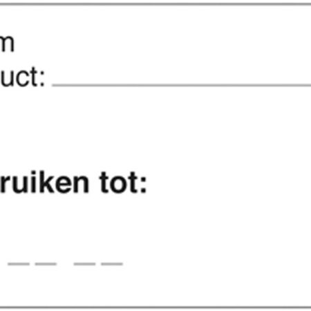 Afwasbare sticker magazijn 250/rol