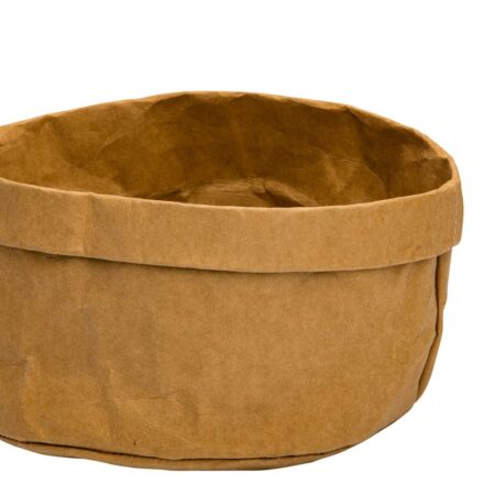 Broodmand papier wasbaar bruin 18 x 18 x 15