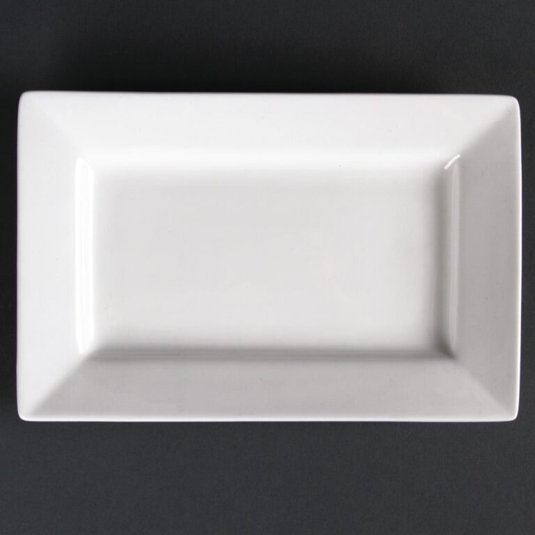 Olympia Lumina rechthoekige schalen met brede rand 20x13cm (6 stuks)