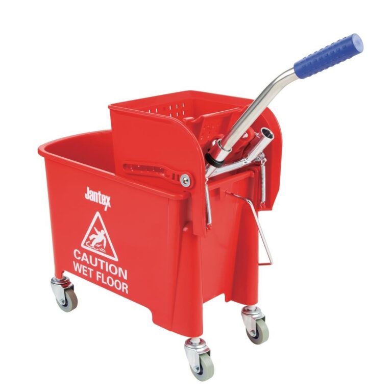 Jantex Kentucky dweilkar met wringer rood 20L