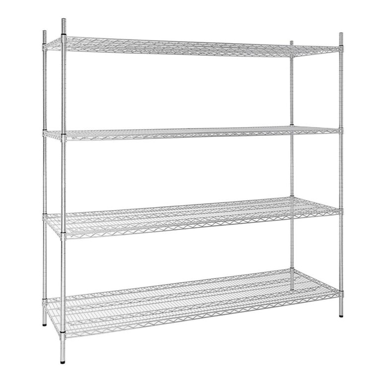 Vogue voorraadrek met 4 schappen 183x61cm