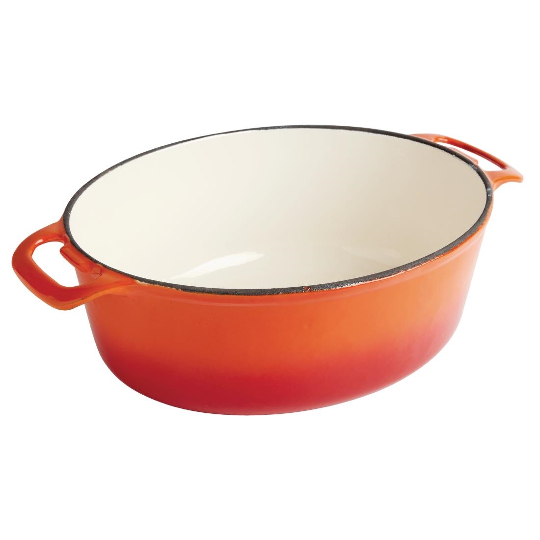Vogue ovale inductie braadpan oranje 5L - Afbeelding 4