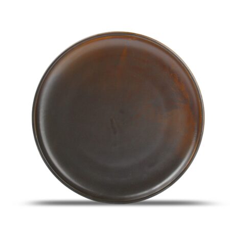 Plat bord 26xH2,5cm dark brown Escura