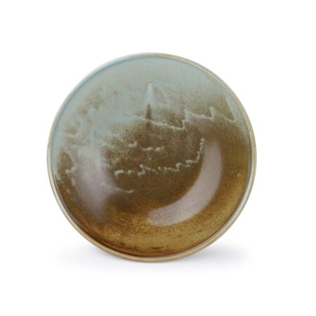 Serveerschaal 30,5xH4,5cm brown/green Escura