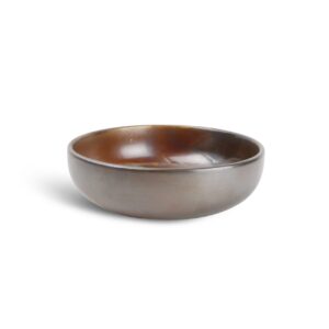 Kom 20xH6,5cm dark brown Escura