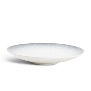 Diep bord 24,5xH4cm black speckled Dusk