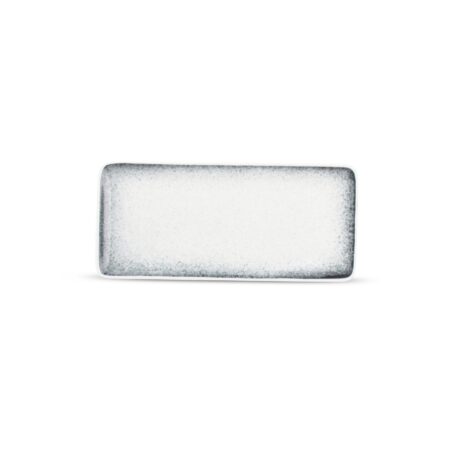 Plat bord 22x10cm black speckled Dusk