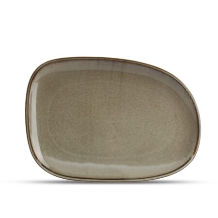 Plat bord 33x23cm grey Ceres