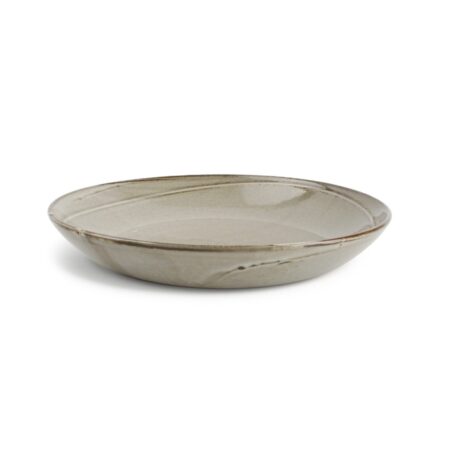 Diep bord 24,5xH4cm grey Ceres