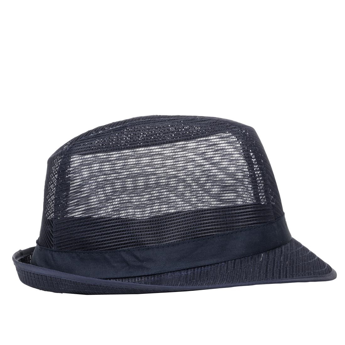 Trilby hoed met haarnetje blauw M - Afbeelding 4