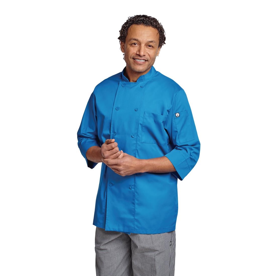 Chef Works unisex koksbuis blauw M - Afbeelding 4