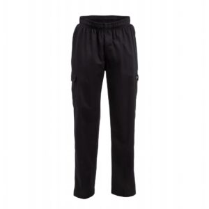 Chef Works unisex slim fit cargo broek zwart M