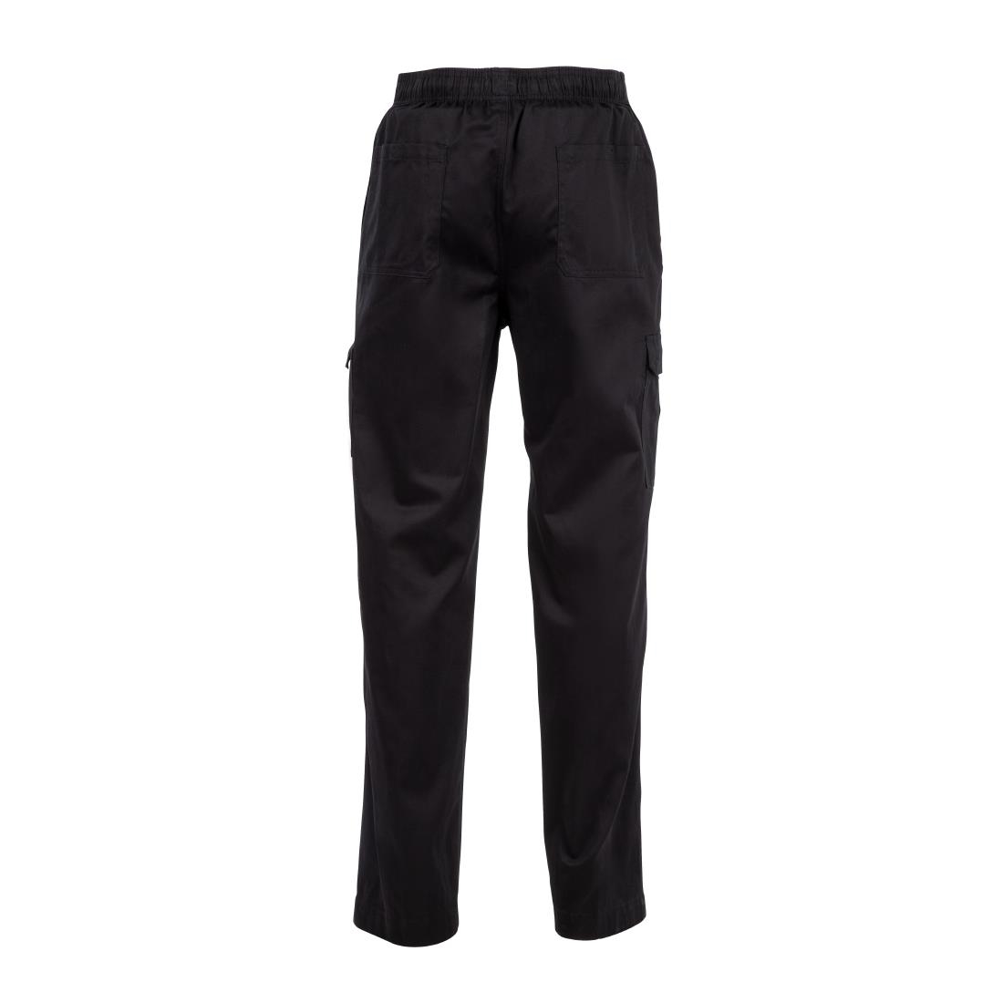 Chef Works unisex slim fit cargo broek zwart M - Afbeelding 8