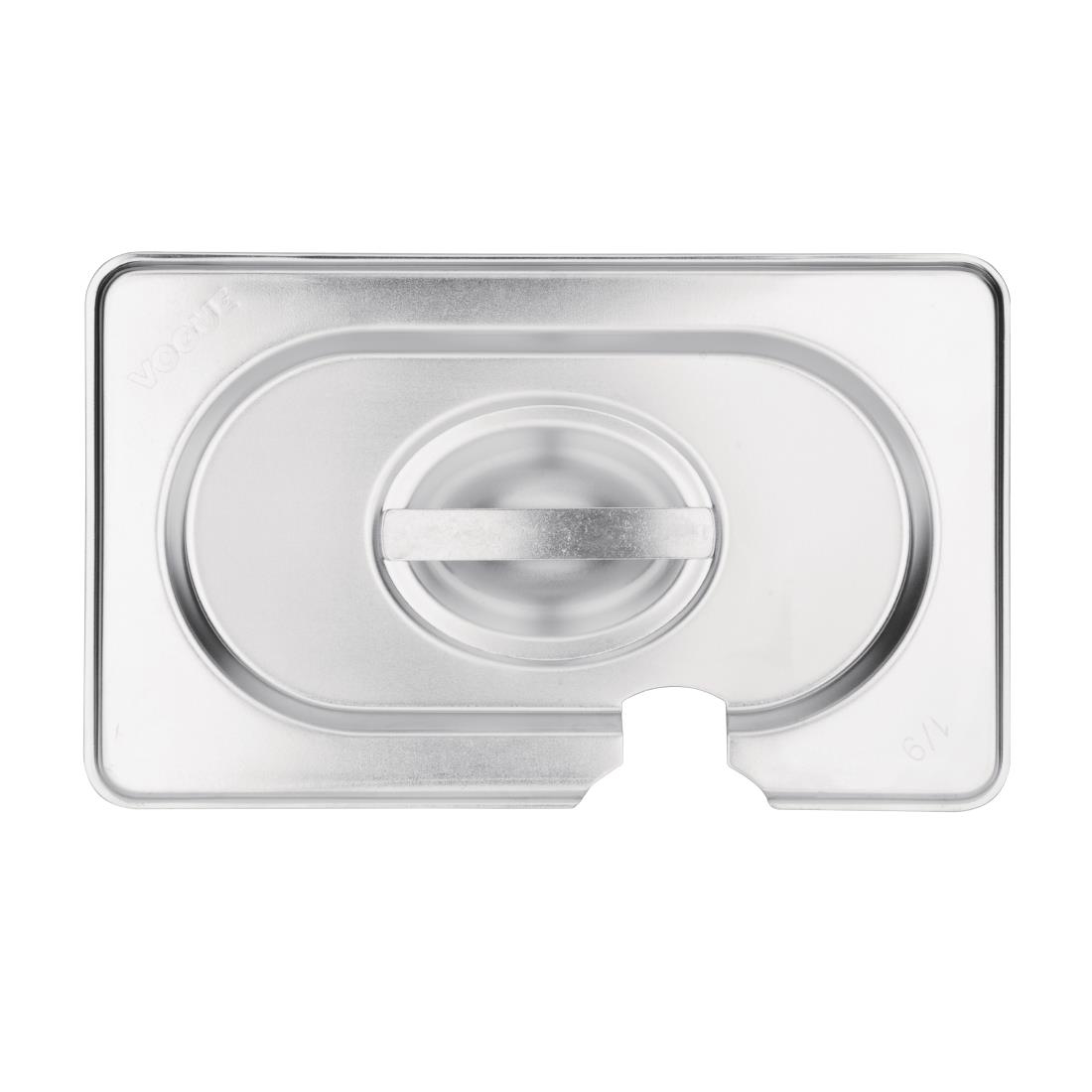 Vogue RVS deksel met lepeluitsparing GN1/9 - Afbeelding 3