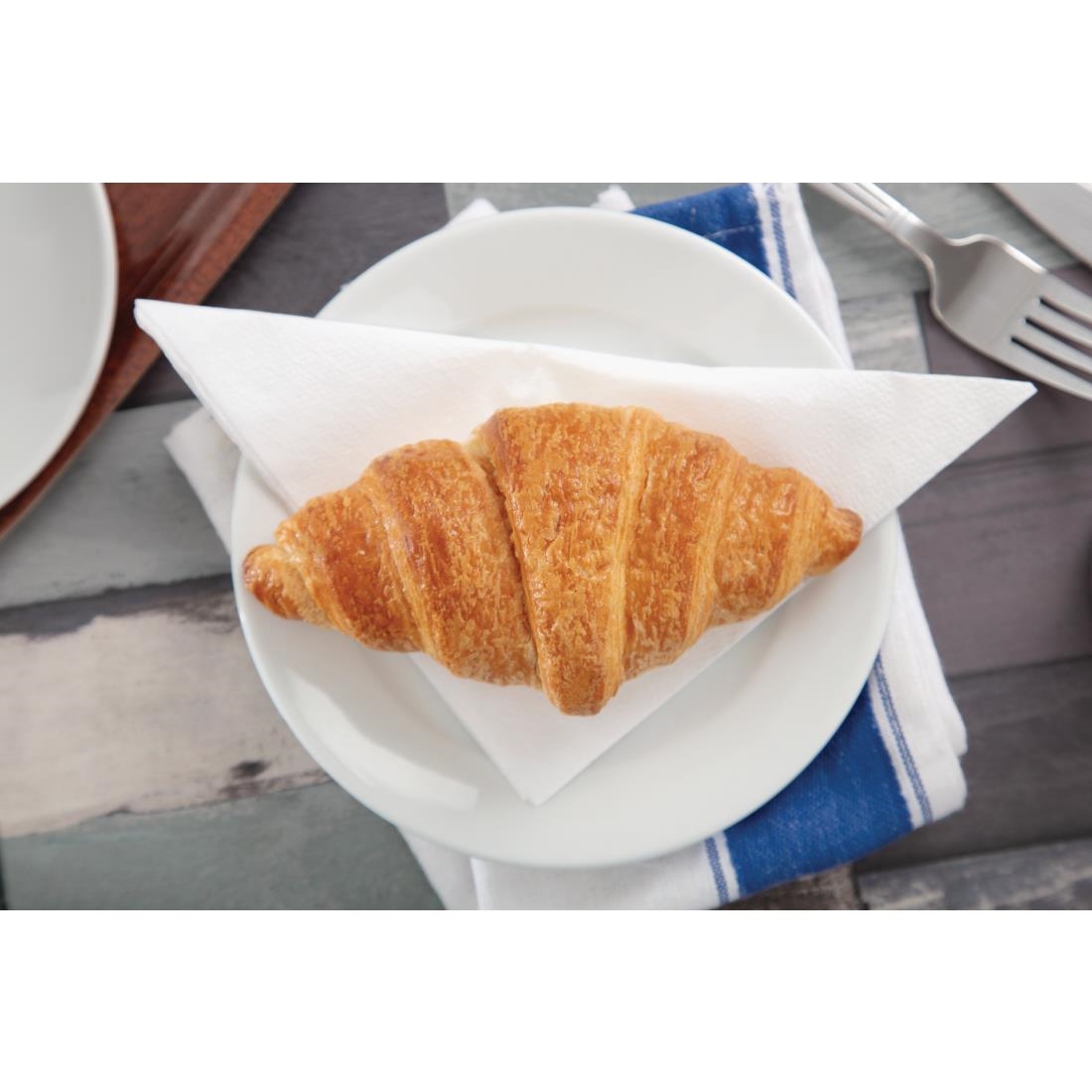 Olympia Whiteware borden met brede rand 16,5cm (12 stuks) - Afbeelding 7