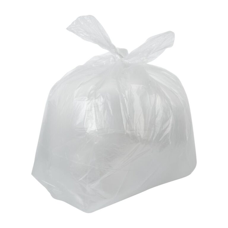 Jantex transparante afvalzakken gerecycled 80L 10kg (200 stuks)