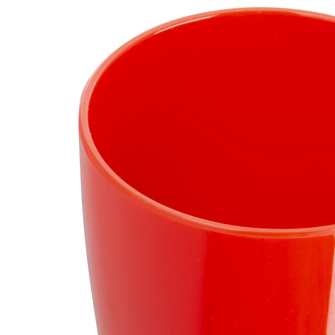 Olympia Kristallon polycarbonaat bekers met oor rood (12 stuks) - Afbeelding 3