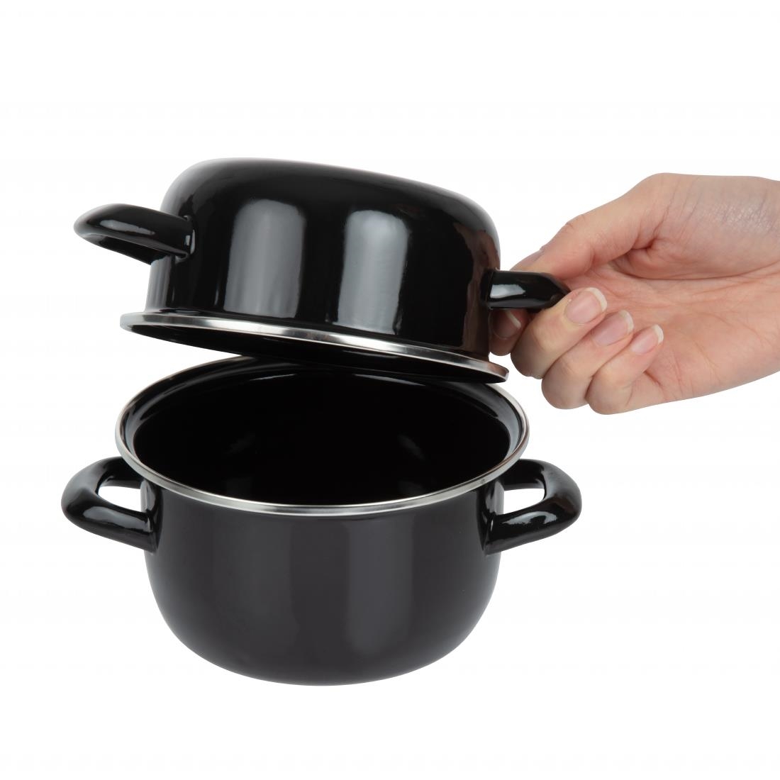 Olympia emaille mosselpan klein 14(Ø)cm - Afbeelding 5