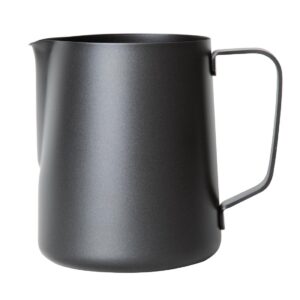 Olympia zwarte anti-kleef melkopschuimkan 900ml