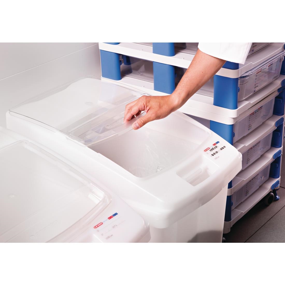 Araven transparante ingrediëntenbak met wielen 80L - Afbeelding 9