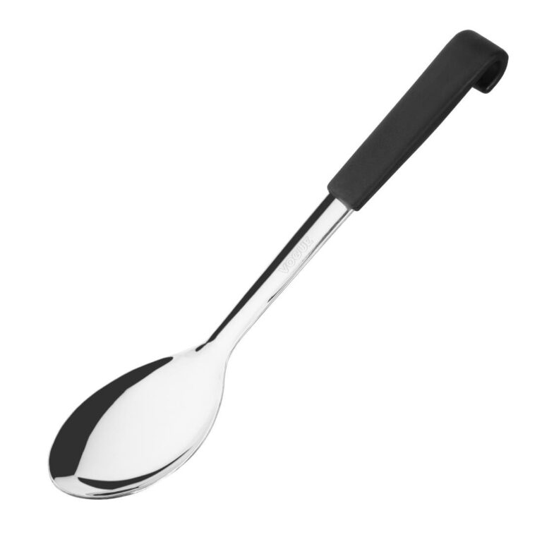 Vogue serveerlepel met zwarte handgreep 34cm
