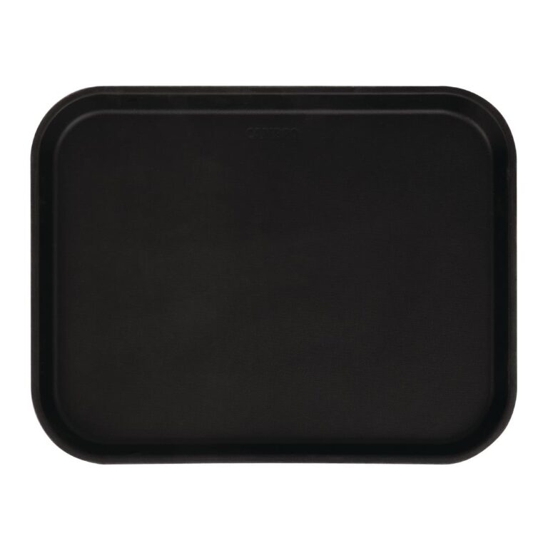 Cambro Camtread rechthoekig antislip glasvezel dienblad zwart 45,7cm
