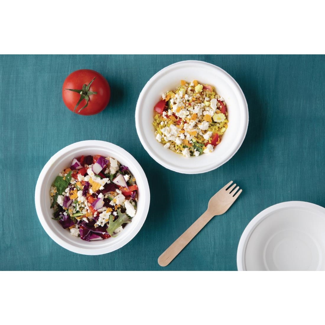 Fiesta Compostable composteerbare bagasse kommen 300ml (50 stuks) - Afbeelding 5