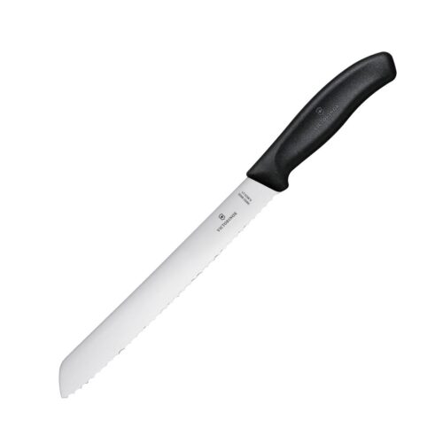 Victorinox broodmes 21cm zwart (blisterverpakking)