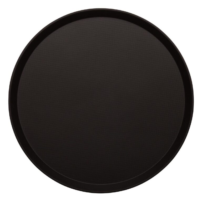 Cambro Treadlite rond antislip glasvezel dienblad zwart 40,5cm