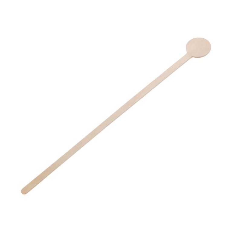 Fiesta Compostable biologisch afbreekbare houten cocktail roerstaafjes 20cm (100 stuks)