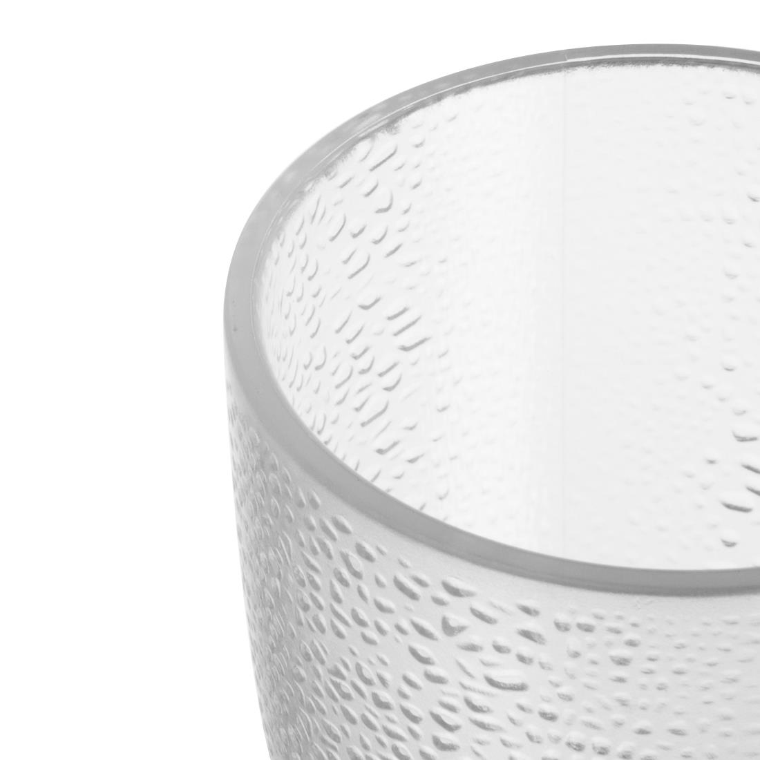 Olympia Kristallon polycarbonaat tumblers met reliëf 275ml (6 stuks) - Afbeelding 3