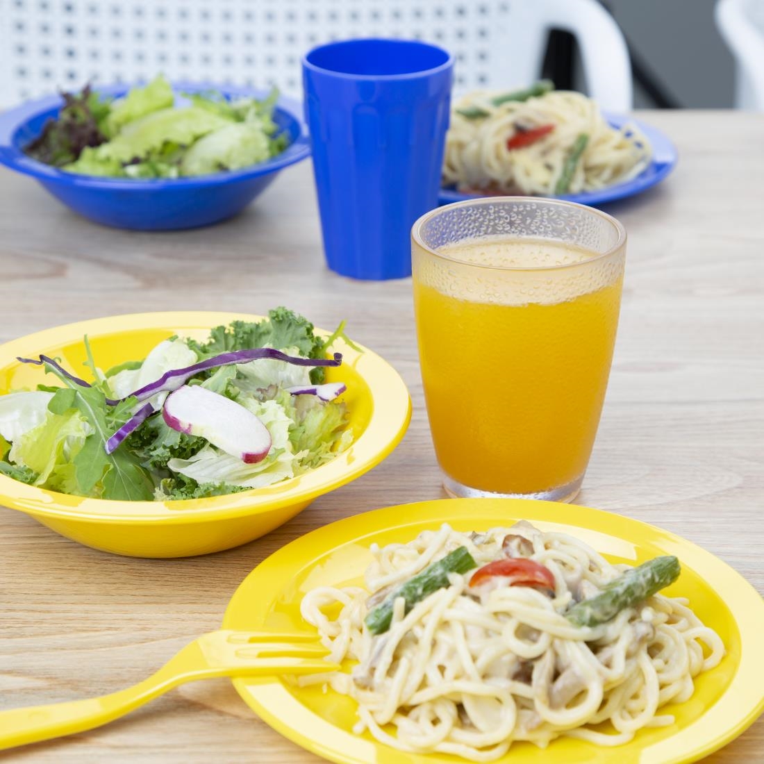 Olympia Kristallon polycarbonaat tumblers met reliëf 275ml (6 stuks) - Afbeelding 5