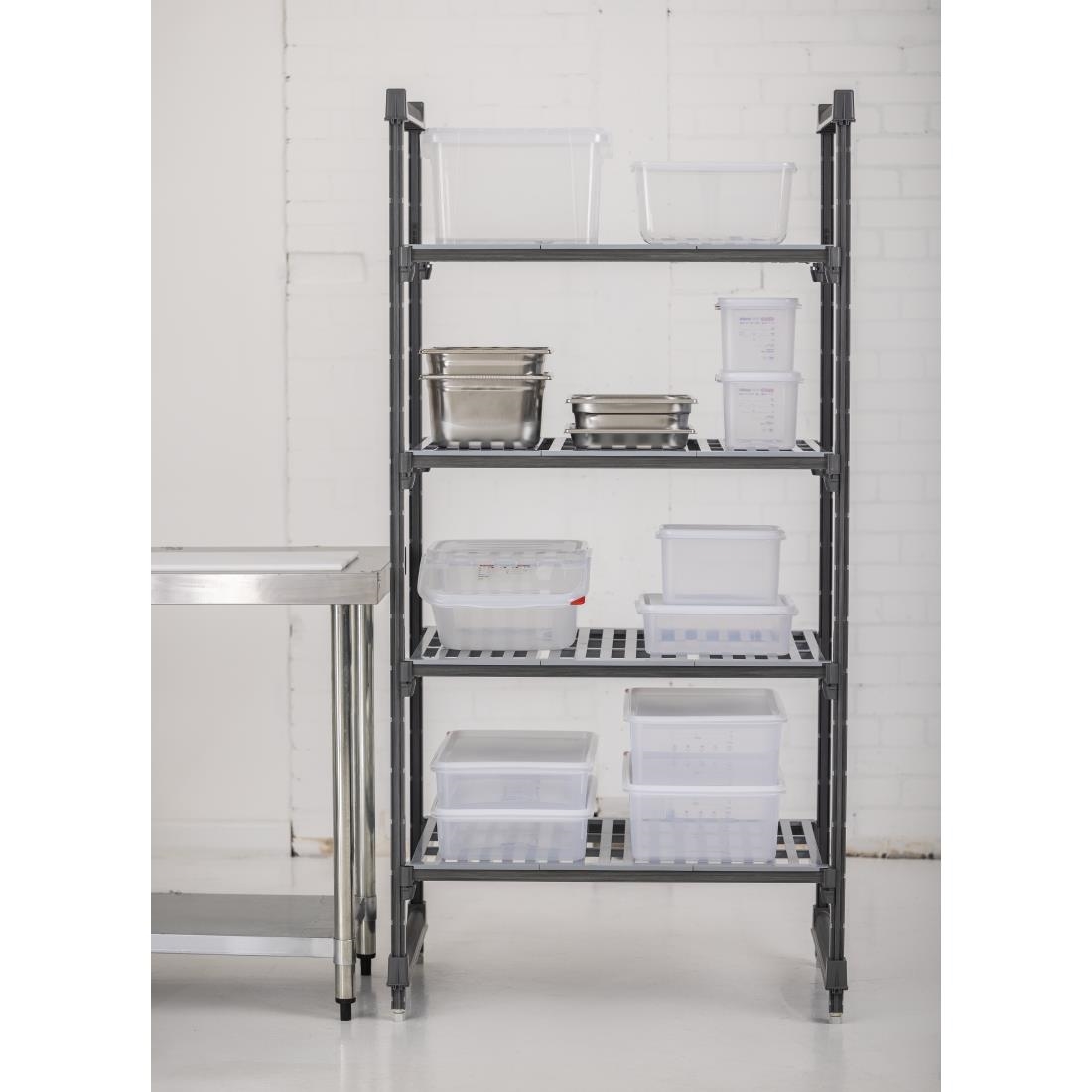 Cambro stelling 183cm hoog 4 planken - 54cm diep - 91,5cm breed - Afbeelding 8