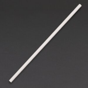 Fiesta Compostable composteerbare papieren rietjes wit (250 stuks)