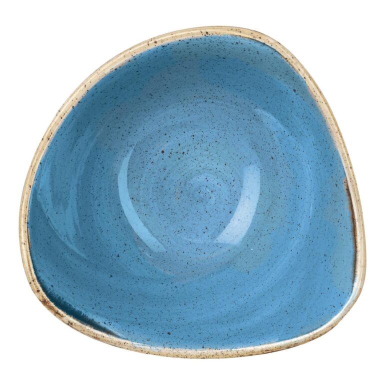 Churchill Stonecast driehoekige kommen blauw 152mm (12 stuks)