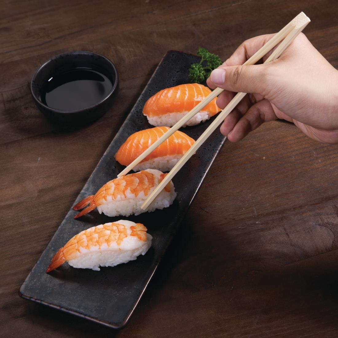 Fiesta Compostable biologisch afbreekbare bamboe eetstokjes (100 stuks) - Afbeelding 4