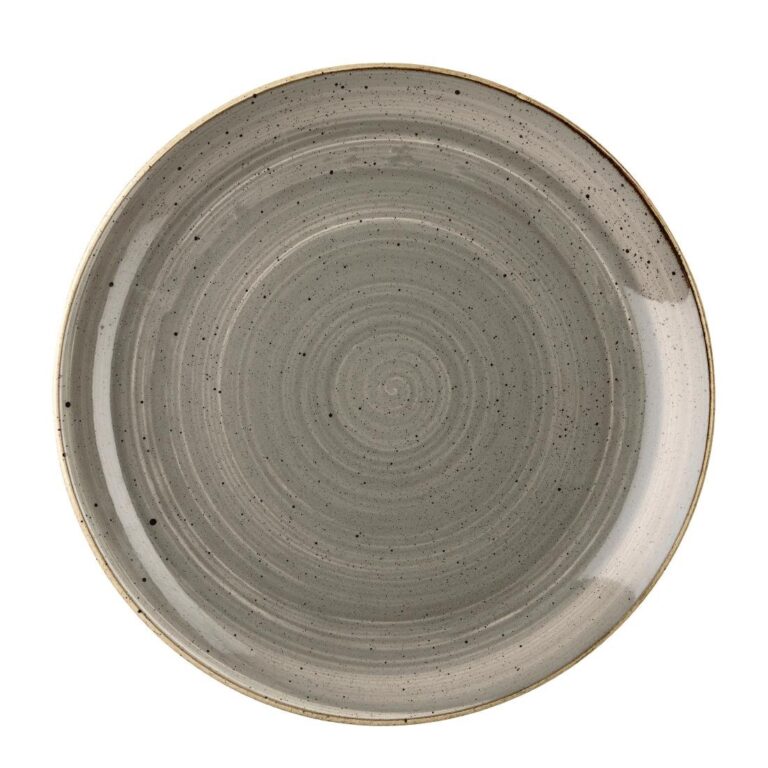 Churchill Stonecast ronde borden 260cm grijs (12 stuks)