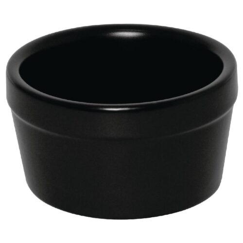 Olympia stapelbare ramekin mat zwart 77x45mm (6 stuks)
