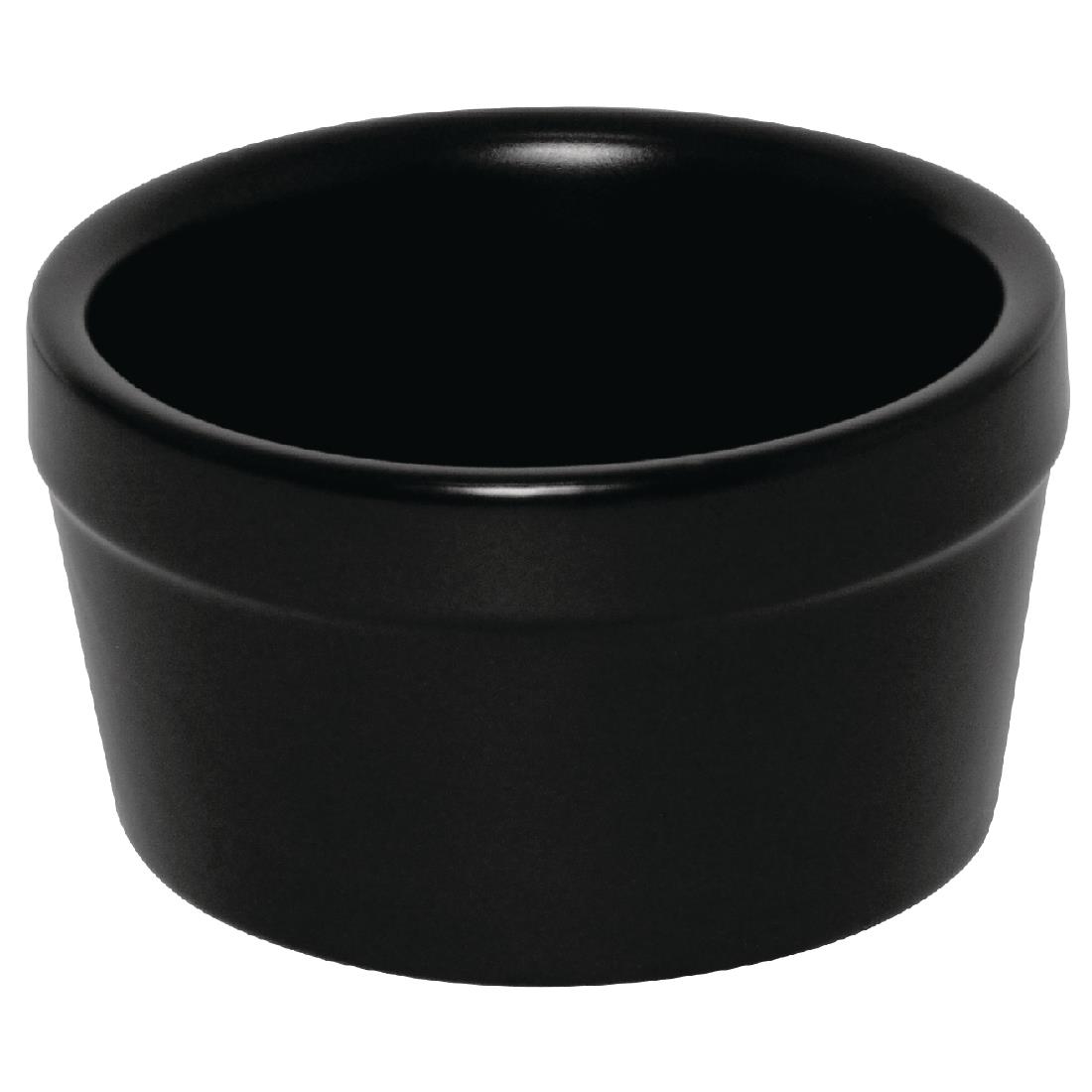 Olympia stapelbare ramekin mat zwart 77x45mm (6 stuks)