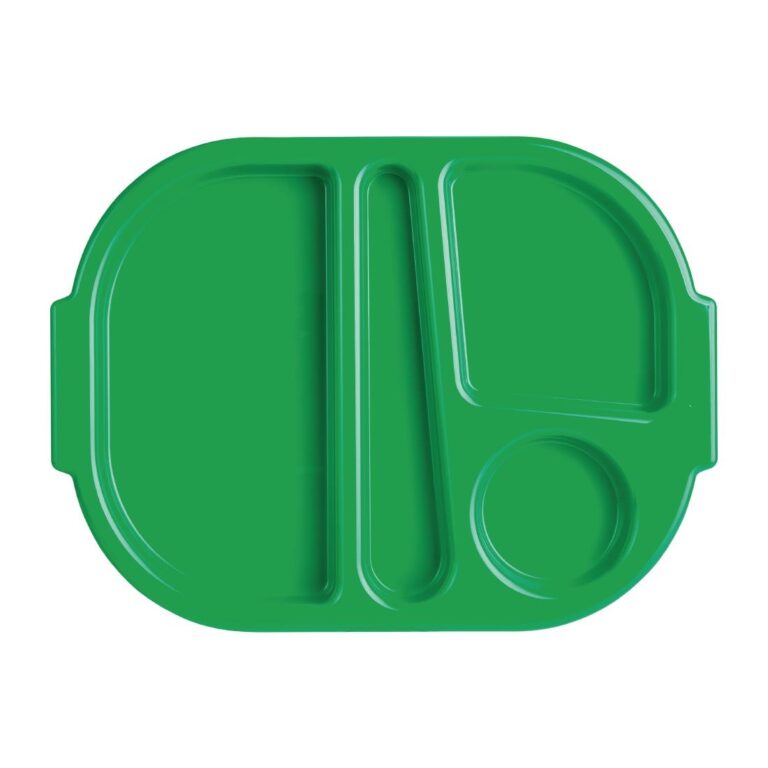 Olympia Kristallon dienbladen met vakken 37,5x27,8cm groen (10 stuks)