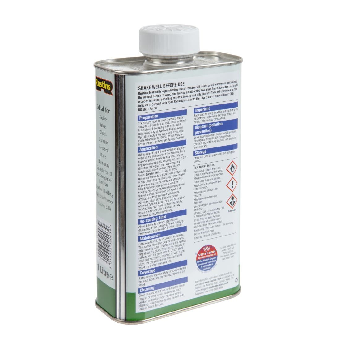 Rustin's teakolie 1L - Afbeelding 3