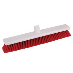 Jantex Hygiene zachte bezem 45cm rood