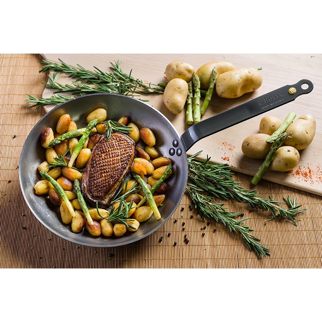 De Buyer Mineral B blauwstalen koekenpan 28cm - Afbeelding 9