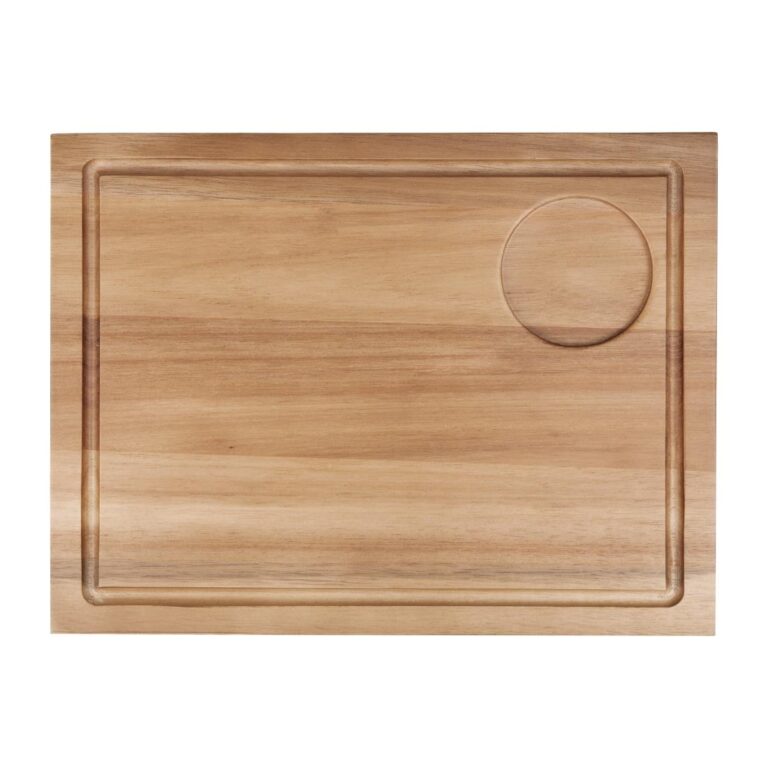 Olympia acaciahouten steakplank met inzet groot