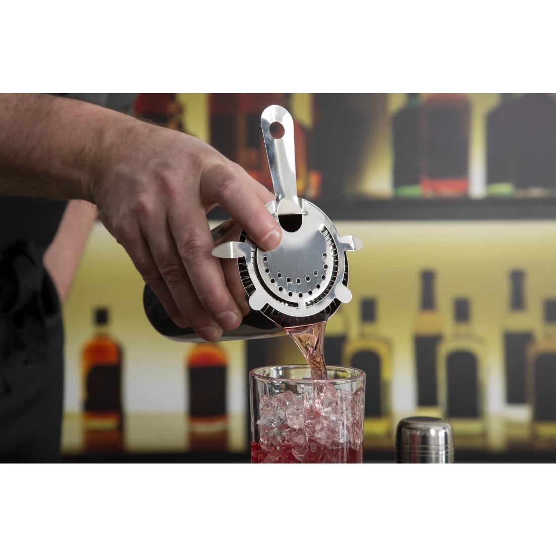 Olympia Hawthorne RVS cocktail zeef/strainer 4 tanden - Afbeelding 3