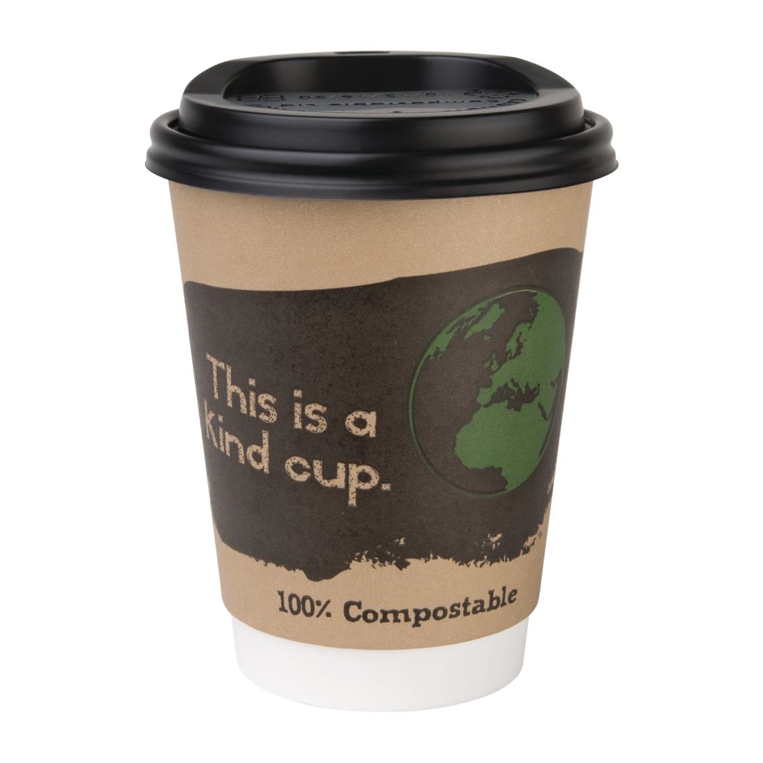 Fiesta Compostable composteerbare deksels voor 34cl koffiebekers (1000 stuks) - Afbeelding 4