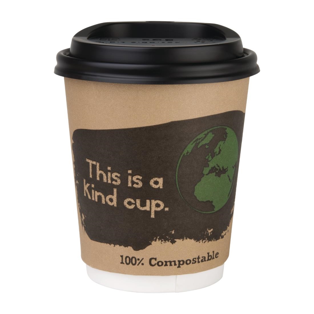 Fiesta Compostable composteerbare deksels voor 23cl koffiebekers (50 stuks) - Afbeelding 6