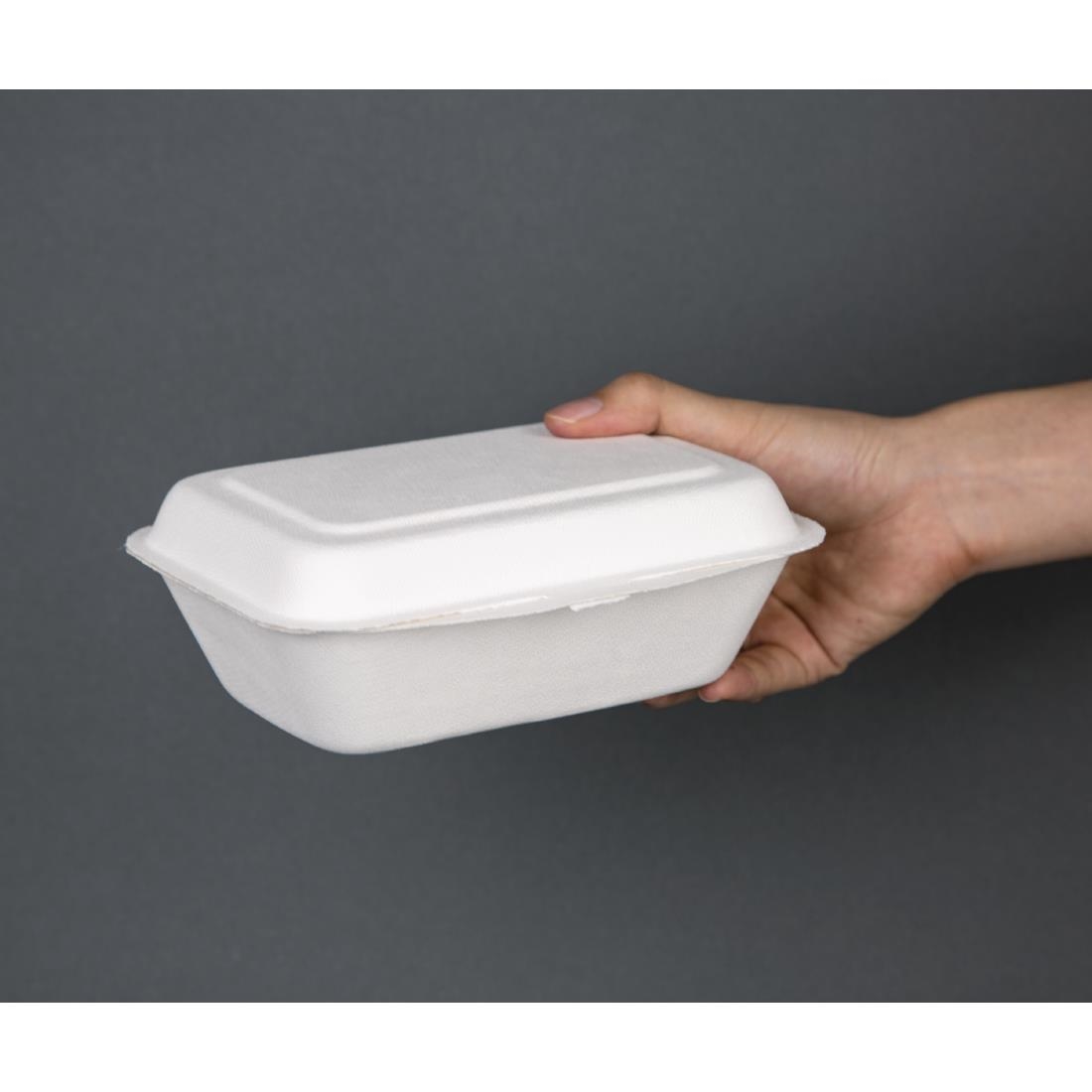 Fiesta Compostable bagasse maaltijddozen 182mm (250 stuks) - Afbeelding 6