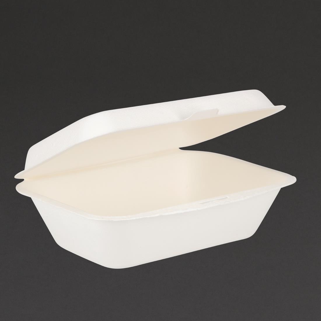 Fiesta Compostable bagasse maaltijddozen 182mm (250 stuks)